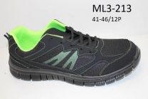 Buty sportowe wiązane męskie (41-46/12P)