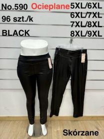 Spodnie ekoskóra damskie (5-9XL/12szt)