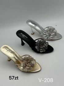 Klapki na obcasie (36-41/12P)