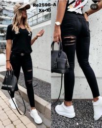 Spodnie jeans damskie (XS-XL/12szt)