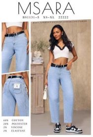 Spodnie jeans damskie (L-4XL/12szt)