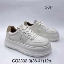 buty sportowe wiązane damskie (36-41/12P)