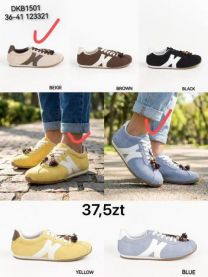 Buty Sportowe Wiązane Damskie (36-41/12P)