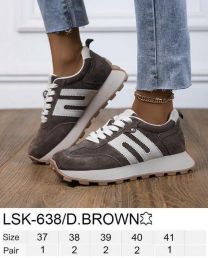 Buty Sportowe Wiązane Damskie (37-41/8P)