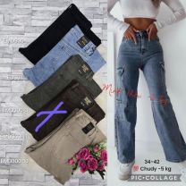 Spodnie jeansowe damskie (34-42/12szt)
