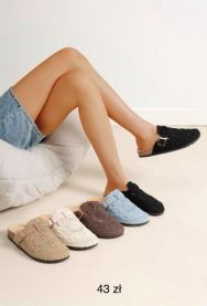 Klapki zakryte palce damskie(36-41/12P)