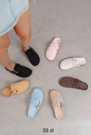 Klapki zakryte palce damskie(36-41/12P)