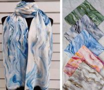 Szaliki damskie (uniwersalny/12szt)