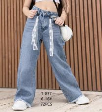 Spodnie Jeansy dziewczęce (6-16LAT/12szt)