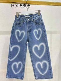 Spodnie Jeansy dziewczęce (4-14LAT/6szt)