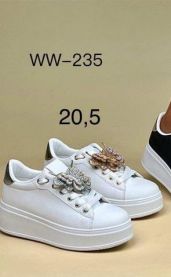 buty sportowe wiązane damskie (36-41/12P)