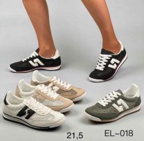 buty sportowe wiązane damskie (36-41/12P)