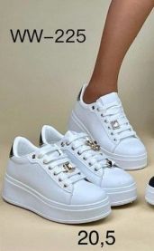 buty sportowe wiązane damskie (36-41/12P)