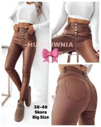 Spodnie ekoskóra damskie (38-48/10szt)