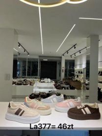 buty sportowe wiązane damskie (36-41/12P)