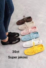 buty sportowe wiązane damskie (36-41/12P)