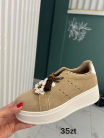 buty sportowe wiązane damskie (36-41/12P)