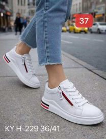 buty sportowe wiązane damskie (36-41/12P)