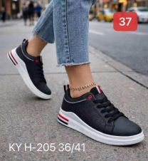 buty sportowe wiązane damskie (36-41/12P)