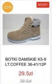 Botki na płaskim (36-41/12P)