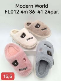 Kapcie zakryte palce damskie (36-41/24P)