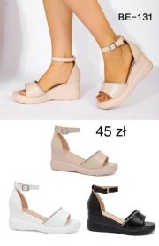 Sandały na koturnie (36-41/12P)