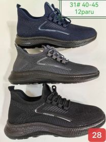 Buty sportowe wiązane męskie (40-45/12P)