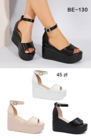 Sandały na koturnie (36-41/12P)