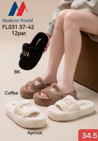 Kapcie odkryte palce damskie(37-42/12P)