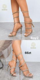 Sandały na szpilce (36-41/12P)