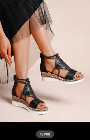 Sandały na koturnie (36-41/12P)