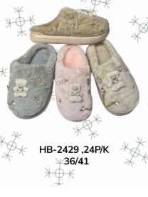 Kapcie zakryte palce damskie (36-41/24P)