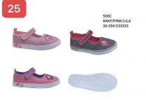 Trampki na rzepy dziewczynka (30-35/18P)