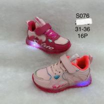 Buty sportowe na rzepy dziewczynka (31-36/16P)