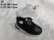 Buty sportowe na rzepy chłopięce i dziewczynka (25-30/12P)