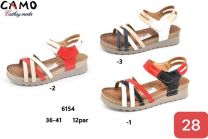 Sandały na koturnie (36-41/12P)