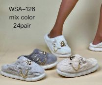 Kapcie zakryte palce damskie (36-41/24P)