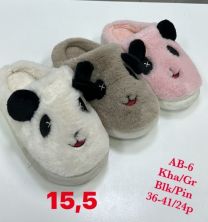 Kapcie zakryte palce damskie (36-41/24P)