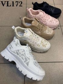 buty sportowe wiązane damskie (36-41/12P)