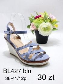 Sandały na koturnie (36-41/12P)