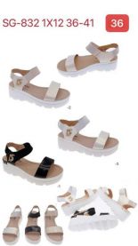 Sandały na koturnie (36-41/12P)