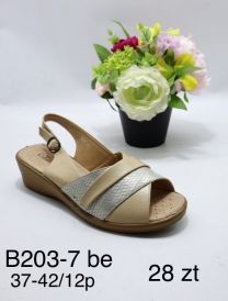 Sandały na koturnie (37-42/12P)