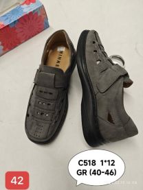 Półbuty na rzepy męskie (40-46/12P)