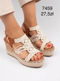 Sandały na koturnie (36-41/12P)