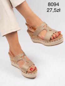 Sandały na koturnie (36-41/12P)