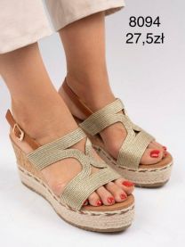 Sandały na koturnie (36-41/12P)