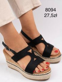 Sandały na koturnie (36-41/12P)