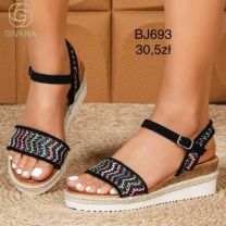 Sandały na koturnie (36-41/12P)