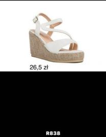 Sandały na koturnie (36-41/12P)