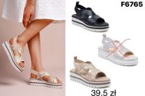Sandały na koturnie (36-41/12P)